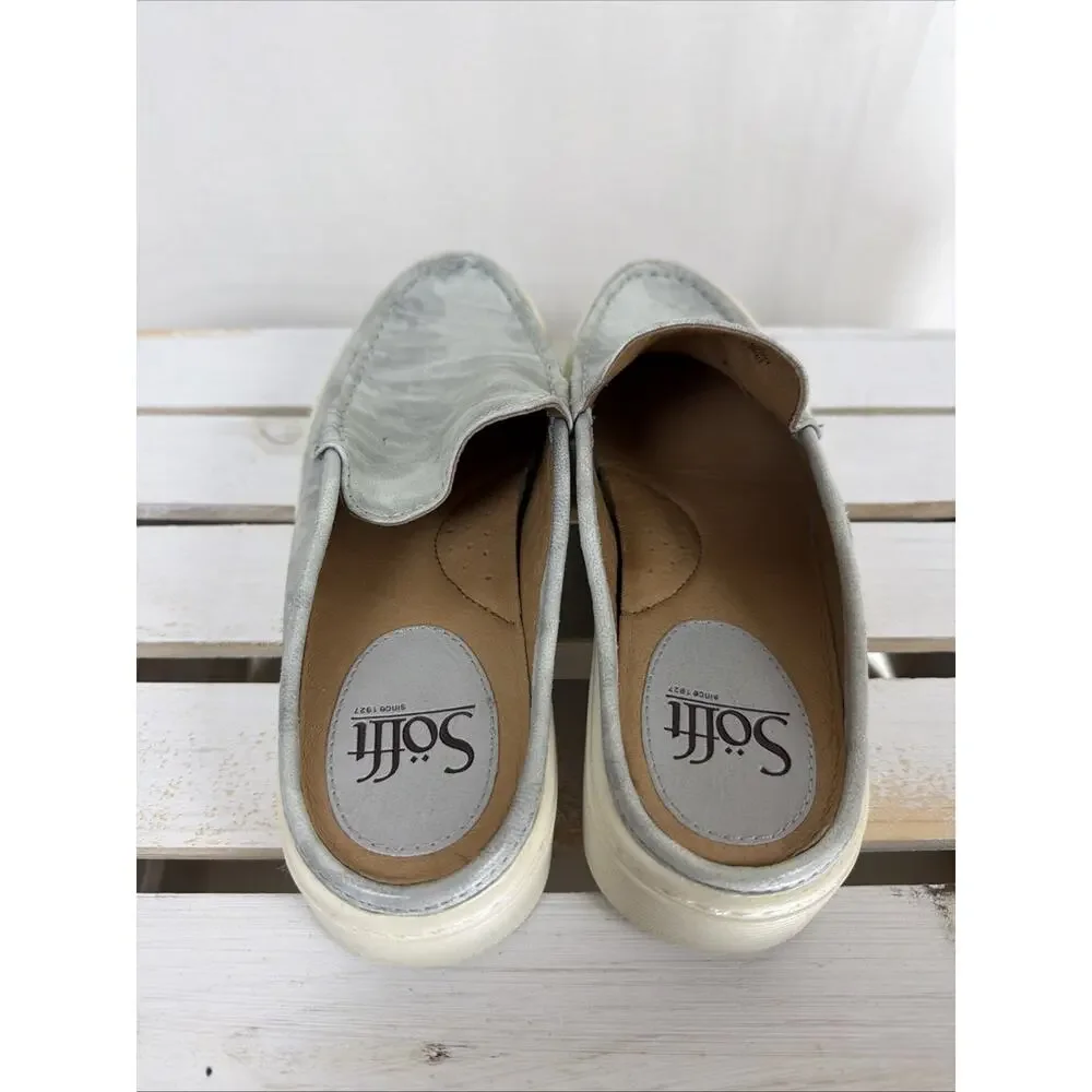 New No Box Sofft Camo Gray Slides Sneaker #1064 Womens 6.5
